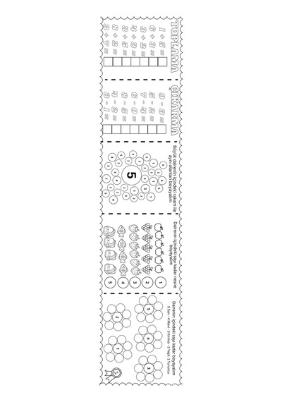 Basit Matematik İşlemleri Rulo Boyama Kağıdı 45cmx2m - 924004165