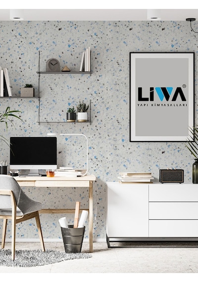 Canlı Sıva / İpek Sıva /dekoratif Sıva /duvar/ Mavi Siyah Bl-ms Diğer