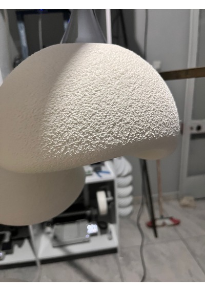 Beton Görünümlü İskandinav Tarzı Salon/oturma Odası Plastik Avize Beyaz