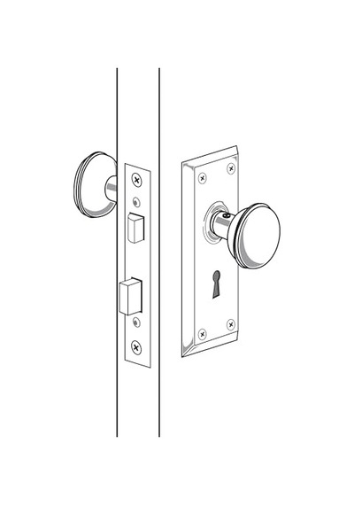 Brs W Spndl E 2280 Products Doorknobs E 2280