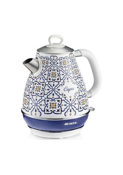 Capri Elektrikli Su Isıtıcı 1,7 Litre Kettle 2869/0c - Paslanmaz Çelik Gövde, Handmade Decoration, 2000 Watt, Otoma