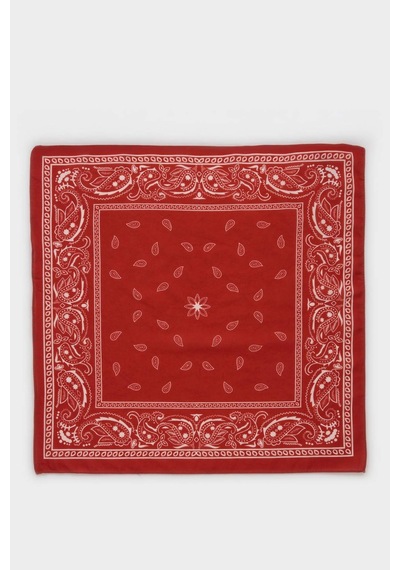 Defacto Kadın Desenli Pamuklu Bandana N7447az26smog520 Turuncu-og520