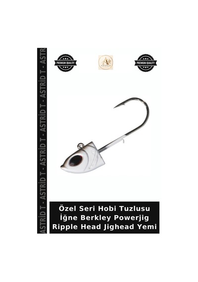 Özel Seri Hobi Tuzlusu İğne Berkley Powerjig Ripple Head Jighead Yemi 10gr - 4lu