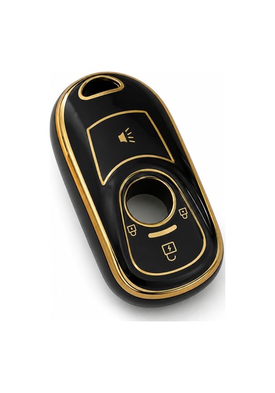 Autohan Keys Astra K Ve Insignia Grand Uyumlu Anahtarsız Çalıstırma Nano Anahtar Kılıfı Siyah Gold Renk