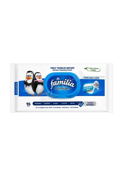 3 Adet Familia Yüzey Temizlik Havlusu 96'lı