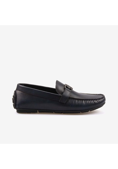Mocassini Hakiki Deri Tokalı Erkek Loafer M584 Lacivert