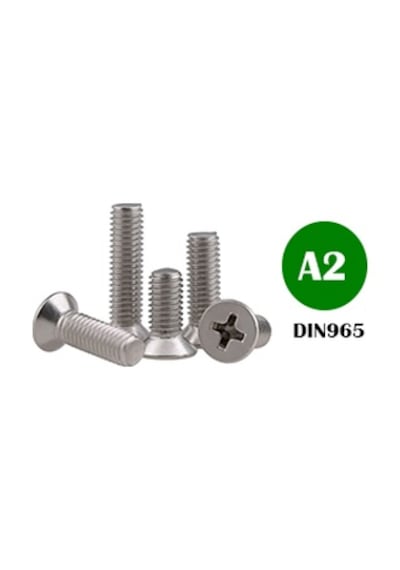 M2.5x6mm A2 İnox Yıldız Havşa Başlı Mini Vida Yhb Dın 965 X 10 Adet Rf164 M2.5