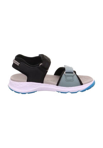 Superfit Criss Cross Çocuk Sandalet - Siyah Mavi 000588-0000 Siyah - Mavi