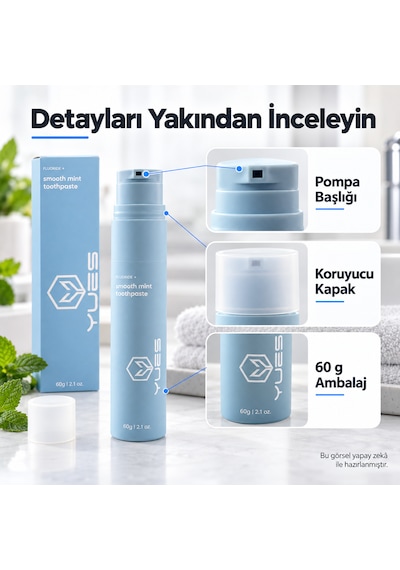 Yues Florürlü Naneli Pompalı Diş Macunu 60 G Gs-009f Beyazlatma