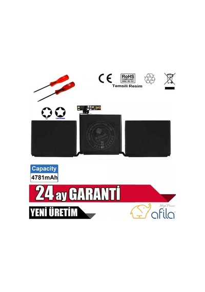Apple Macbook Pro 13 A1708 A1713 2016, 2017 Uyumlu Notebook Bataryası, Laptop Pili / Rml-036