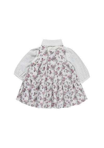 Civil Baby Fiyonklu 6-18 Ay Elbise - Ekru