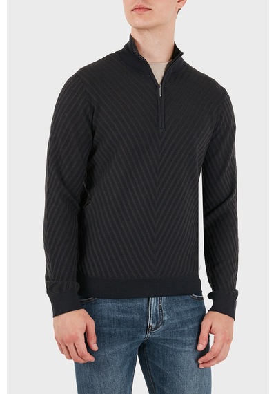 Emporio Armani Yünlü Fermuarlı Dik Yaka Kazak Erkek Kazak Em006316 Af27942 Fb004 Lacivert Emporio Armani Yünlü Fermuarlı Dik Yaka Kazak Erkek Kazak Em006316 Af27942 Fb004 Lacivert