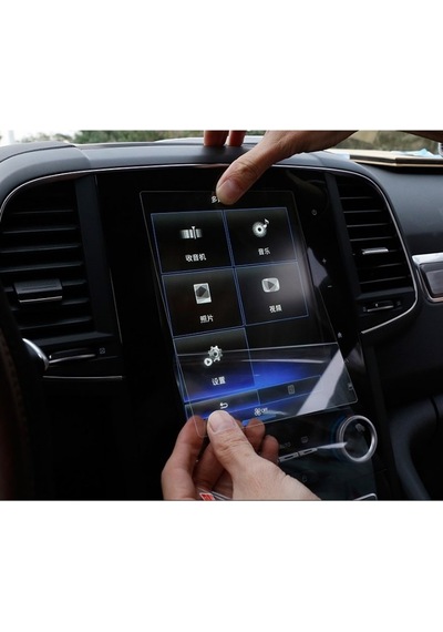 Renault Talisman 8.7 İnç Dokunmatik Ekran Uyumlu Koruyucu Cam R-Link 8.7 İnç Dikey Ekran Koruyucu