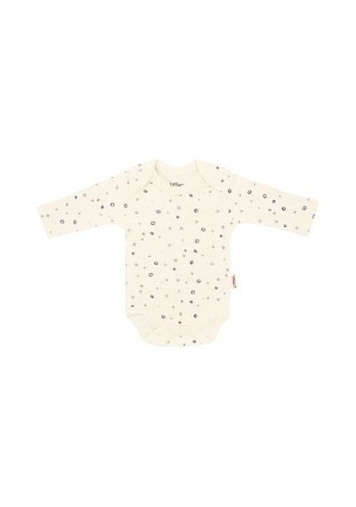 Tiffany Baby & Kids Tiffany Baby Basketboll Organik Theme Uzun Kollu Bebek Body 21011 Ekru