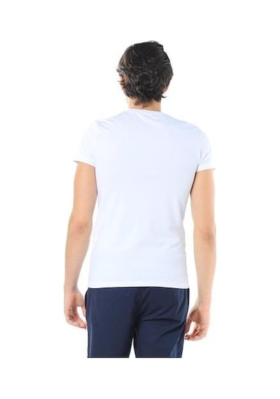 Mavi Stretch V Yaka Tişört-beyaz Beyaz