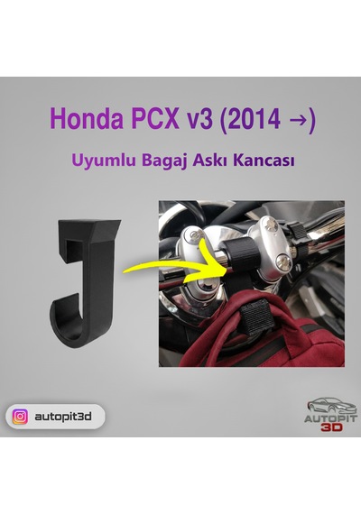 Honda Pcx V3 2014 Uyumlu Bagaj Askı Kancası