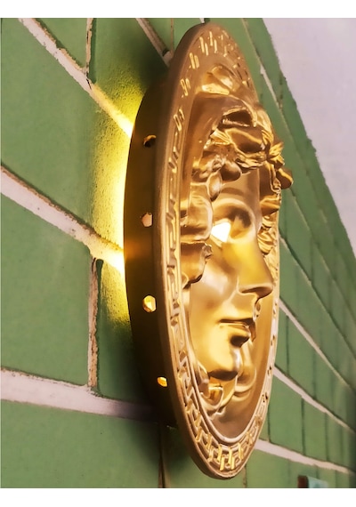 Medusa Duvar Aplik, Çap Ø28 X H7 Cm, 220v 6w Slim Led Spotlu Altın