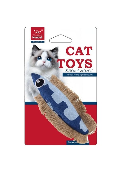 Nunbell Kedi Oyuncagı Mavi Balık