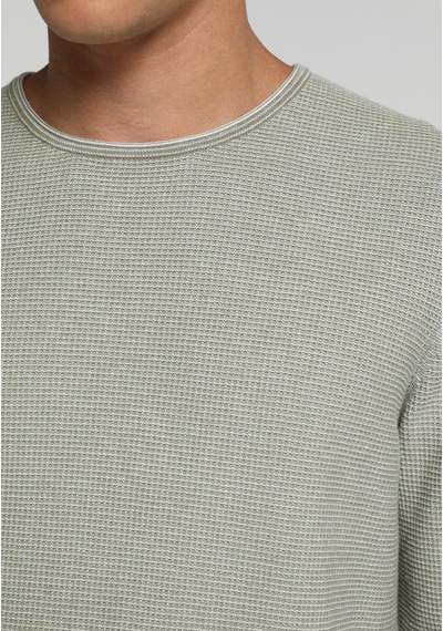 Colin's Colins Regular Fit Yuvarlak Yaka Jakarlı Erkek Yeşil Kazak Cl1083023 Q1.v2 Sag Sage