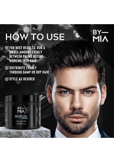 By Mıa Web And Chill Spıder Wax, Parlak Görünüm, Sert Tutuş Sağlayan Erkekler Ve Kadınlar İçin Örümcek,ağ Sa