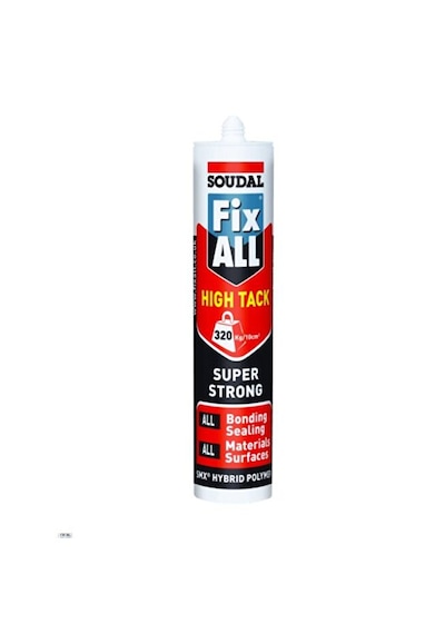 Soudal Fix All High Tack Korniş Yapıştırıcı Montaj Silikonu 290 Ml Beyaz 5 Adet 0001 Beyaz