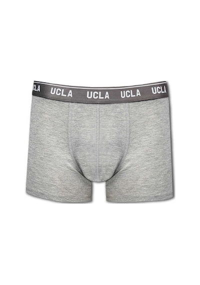 Ucla Irvıne Gri Bel Bantlı Jakarlı Standard Fit Erkek Boxer Gri