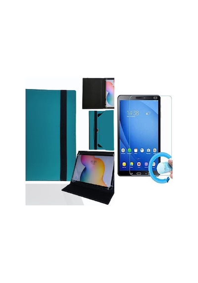 Vodafone Smart Tab 6 Mini - 7" Tablet Uyumlu Üniversal Kapaklı Tablet Kılıfı Ve Nano Ekran Koruyucu Kapaklı Kılıf