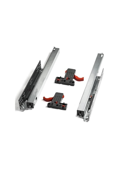Samet Smart Slide Full Tam Açılım Frenli Ray 400Mm Gri