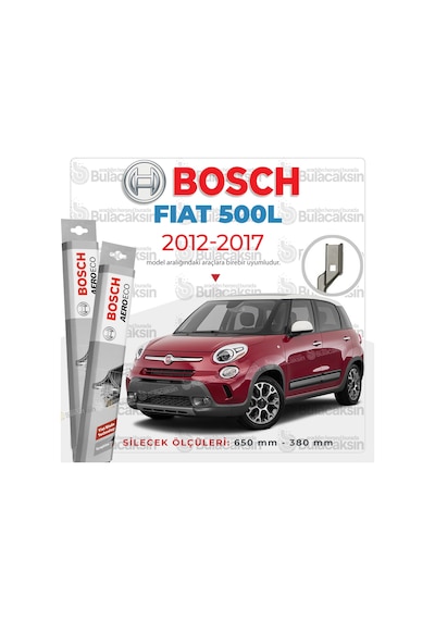 Fiat 500L Muz Silecek Takımı (2013-2017) Bosch Aeroeco
