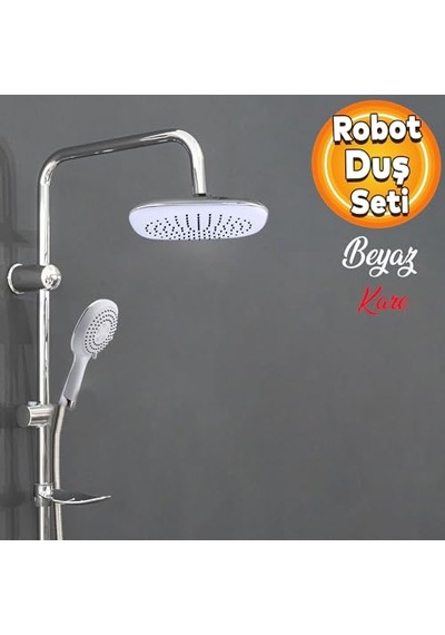 Banyo Tepe Duş Başlığı Beyaz Tepe Duş Başlık Genel