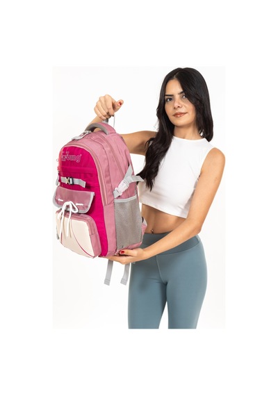 Necati Çanta Renkli Ve Şık Seçim: Günlük & Okul Sırt Çantası - Pembe Pembe