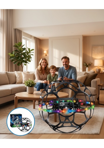 El Sensörlü Uçan Top Led Işıklı Mini Drone