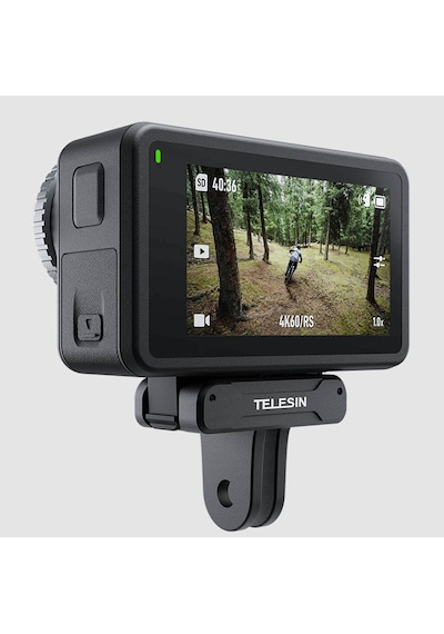 Ayex Manyetik Çift Tırnak Adaptör Telesin Oa-tpm-t04 Djı Osmo Action 5 Pro / 4 / 3 Uyumlu Hızlı Bağlantı Aparatı