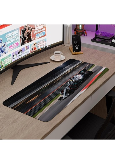 F1 Gaming Mouse Pad Kauçuk Kaymaz Taban Mousepad V5, 70x30 Xl