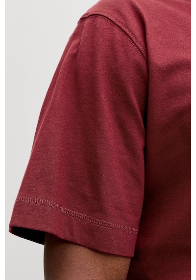 Jack & Jones Erkek T Shirt 12282892 Bordo