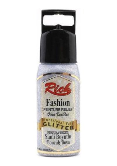Rich Simli Boyutlu Boncuk Boya 60 Ml. Gümüş