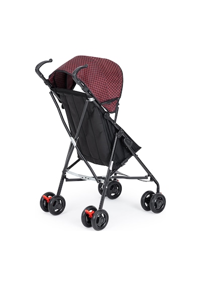 Moony Baby Mb108 Stork Kareli Bordo Baston Bebek Arabası Puset