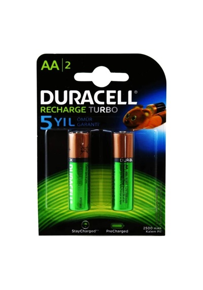 Duracell 2500 Mah Sarjlı Kalem Pıl 2 Lı