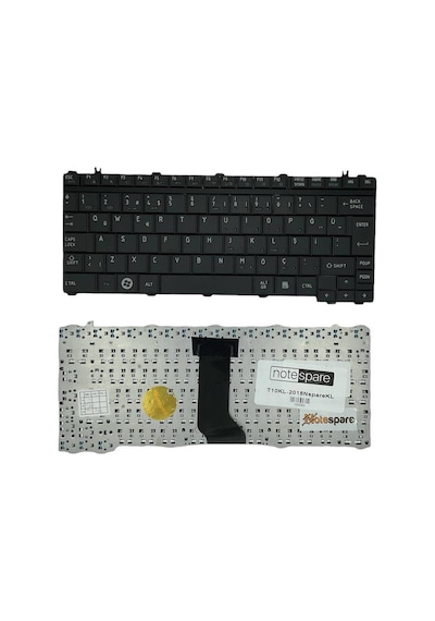 Toshiba İle Uyumlu Dynabook Satellite U500-1e6, U500-1f5 Notebook Klavye Siyah Tr