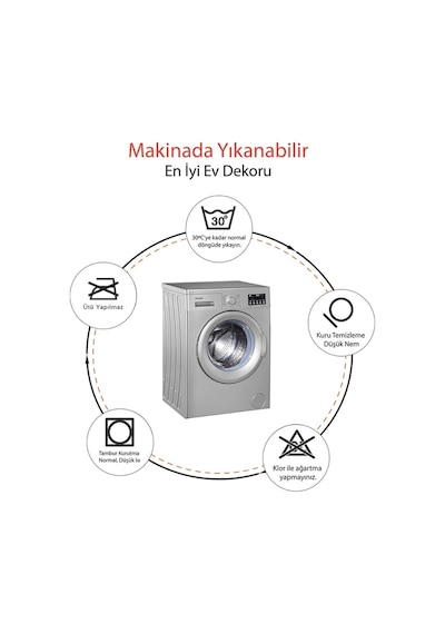 Buççin Online Mağaza Mikrofiber Banyo Paspası, Kaymaz Taban, Makinede Yıkanabilir, Banyo Halısı Polyester Orta 6 - 12 Mm Çok Renkli