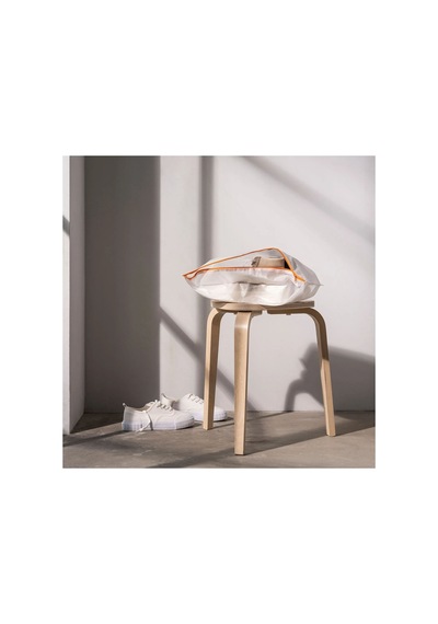 Ikea Parkla Ayakkabı Saklama Çantası 48 X 22 Cm Beyaz - Turuncu