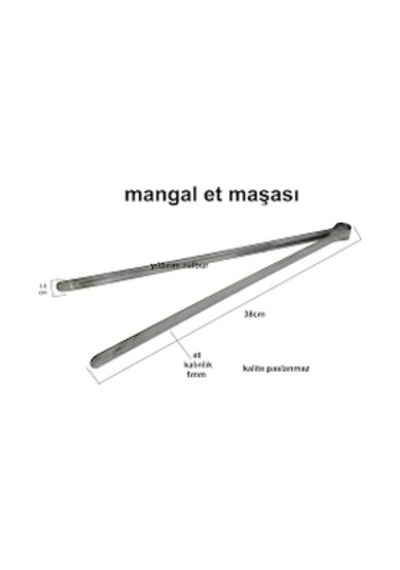 Avrasya Grill Şiş ve Maşa Mangal Şiş-Et Maşası-Köfte Maşası Maşa 3 Adet