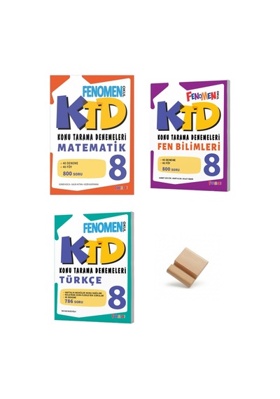 Fenomen Lgs 2027 Matematik Fen Bilimleri Ve Türkçe 3lü Set Konu Tarama Denemeleri + Telefon Standı