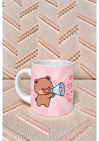Dudu Bubu Fincan + Magnet + Bardak Altlığı Mavi Mavi