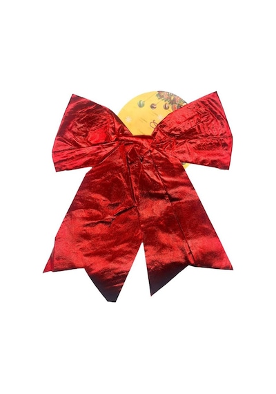 Yılbaşı Fiyonk Saten Parlak 25 Cm Kırmızı