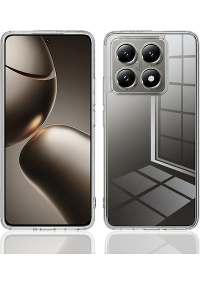 Xiaomi Mi 14t İle Uyumlu Kılıf Şeffaf Kamera Korumalı Esnek Silikon Telefon Kılıfı Kapak