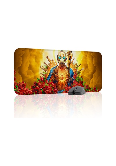 Borderlands Kaymaz Dikişli Kauçuk Oyuncu Mousepad V1 - 70x30 Xl Gaming Mouse Pad Fare Altlığı