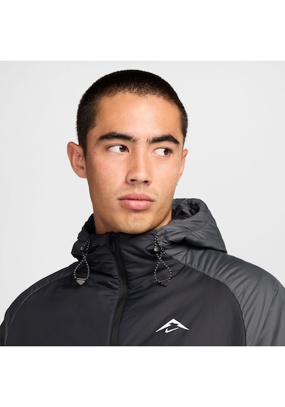 Nike Trail Primaloft Therma-fıt Erkek Siyah Koşu Ceketi-sportxstore Siyah-gri