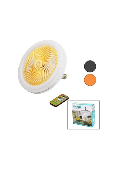 Pervaneli 3 Renk Ledli Kumandalılamba Ampul Oynar Başlı Duy Çap:15cm6500lumen - 3200k 4801 Diğer
