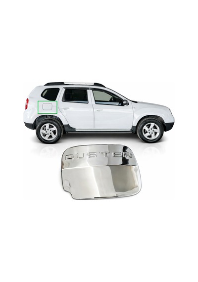Dacia Duster 2010-2018 Arası Krom Depo Kapağı Paslanmaz Çelik Dcdustdpkp0000000001